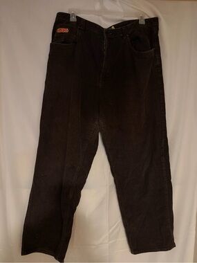 Empyre: Men's Corduroy Pants in Dark Brown - Classic Straight Fit